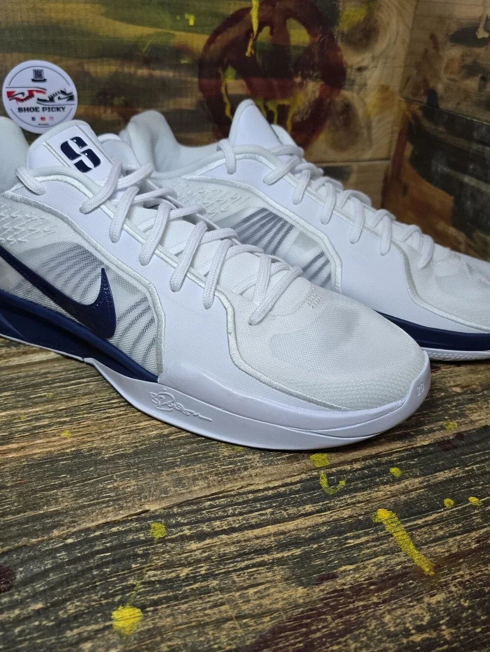 Nike Sabrina 2 TB Promo Shoes White Navy HM5038-101 Women 13.5 / Men 12 New